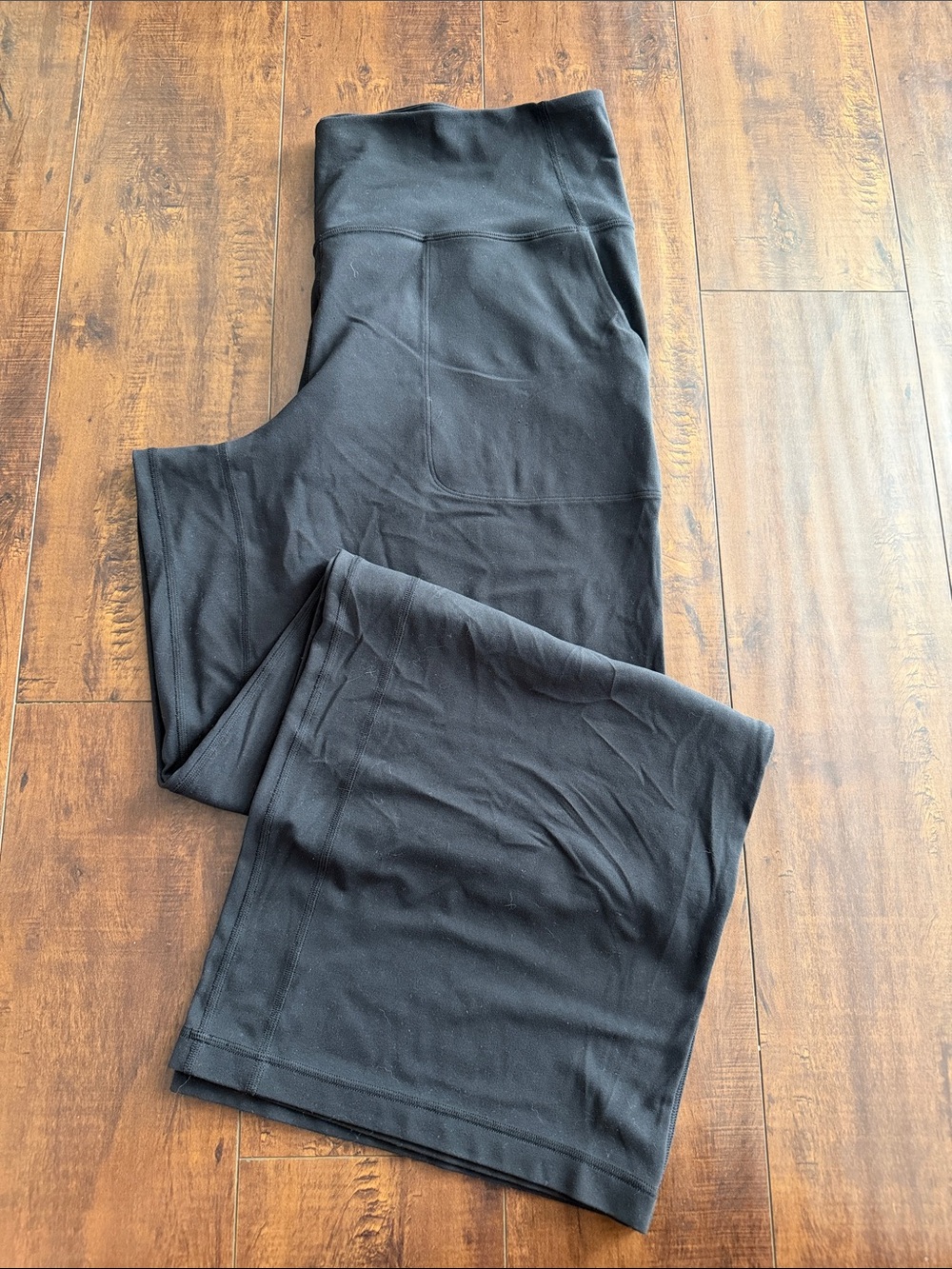 lululemon athletica Black Align Wide-Leg Yoga Pants, 32 inch inseam